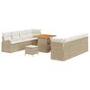 vidaXL Garten-Sofa-Set 11 Stk. 10-Sitzanzahl Beige