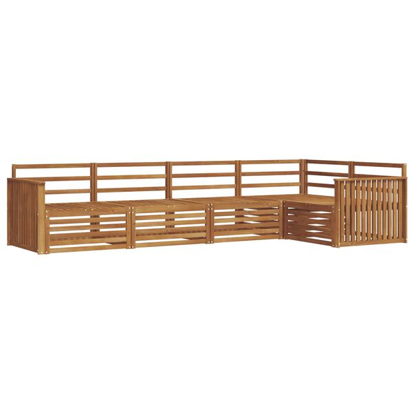 vidaXL Outdoor-Sofagarnitur 5 pcs Natur Massivholz Akazie