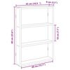 vidaXL Wandregal Altholz-Optik 43x9x60 cm Holzwerkstoff