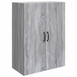 vidaXL Wandschrank 66 x 34,5 x 90 cm Holzwerkstoff Sonoma-Grau