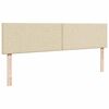vidaXL Ottoman-Bett mit Matratze Creme 200x200 cm Stoff
