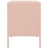 vidaXL Nachttisch Rosa 36x39x50,5 cm Stahl
