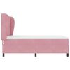 vidaXL Boxspringbett mit Matratze mit Kopfteil Rosa 190 x 140 cm Samt