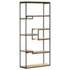vidaXL B&uuml;cherregal 80x30x180 cm Raues Mangoholz