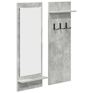 vidaXL Wandmontierter nachttisch Wandhalterung Beton Grau