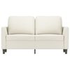 vidaXL 2-Sitzer-Sofa Creme 120 cm Kunstleder