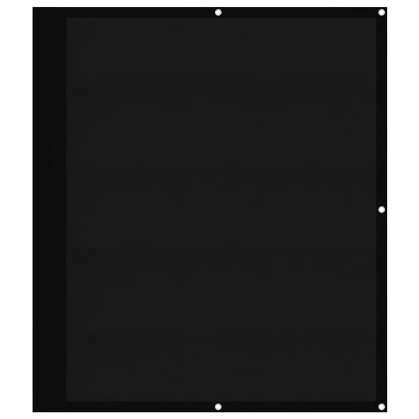 vidaXL Balkon-Sichtschutz Schwarz 120x700 cm 100 % Polyester-Oxford