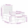 vidaXL Boxspringbett mit Matratze Dunkelgr&uuml;n 120 x 200 cm Samt