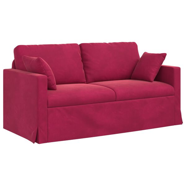 vidaXL Sofa Weinrot Gesamtabmessungen: 158 x 78 x 80 cm (B x T x H)