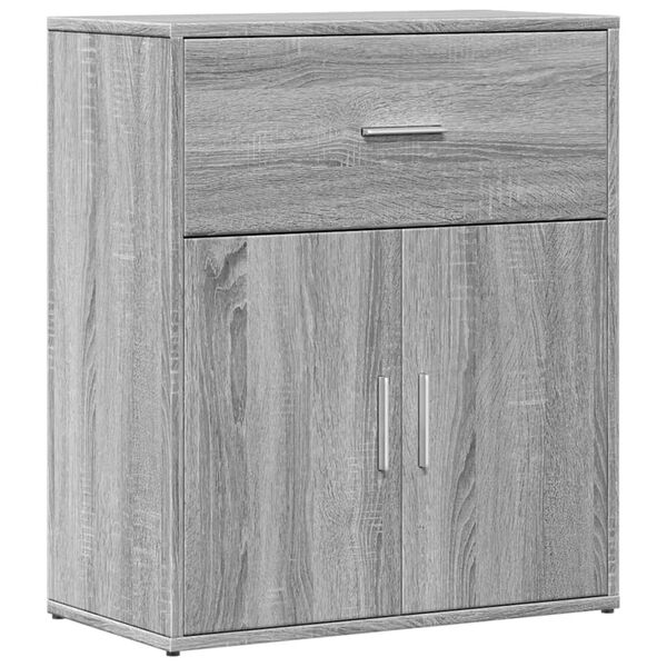vidaXL Sideboards 2 Stk. Grau Sonoma-Eiche 60x31x70 cm Holzwerkstoff