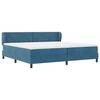 vidaXL Boxspringbett mit Matratze Dunkelblau 200 x 200 cm Samt