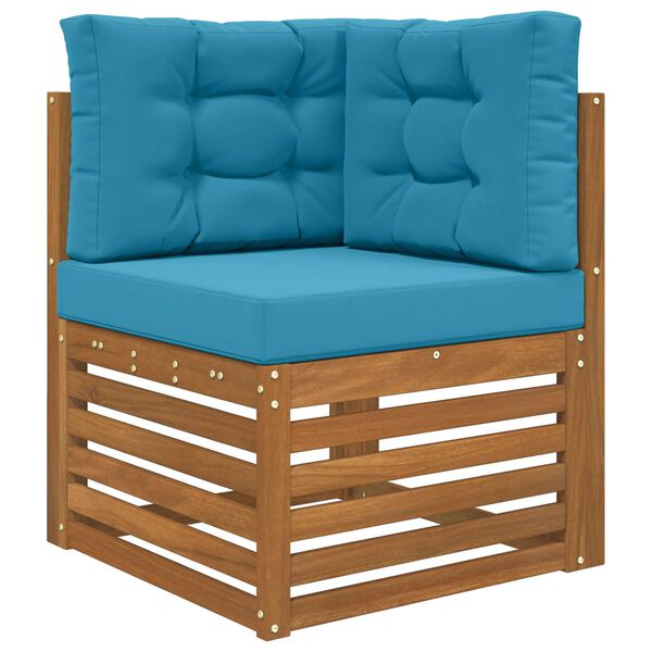 vidaXL Sofakissen f&uuml;r drau&szlig;en 3 pcs K&ouml;nigsblau Polyester