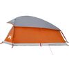 vidaXL Kuppel-Campingzelt 1 Person Grau und Orange Wasserdicht