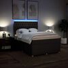 vidaXL Boxspringbett mit Matratze Dunkelbraun 140x190 cm Stoff