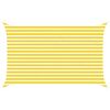 vidaXL Sonnensegel Gelb und Wei&szlig; 4 x 2,5 m 100 % Polyester Oxford