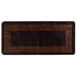 vidaXL Teppichl&auml;ufer MARSA Schwarz 50 x 100 cm Polyester und PVC