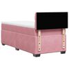 vidaXL Boxspringbett mit Matratze Rosa 80x200 cm Samt