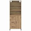 vidaXL Highboard Artisan-Eiche 69,5 x 34 x 180 cm Holzwerkstoff