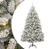 vidaXL K&uuml;nstlicher Weihnachtsbaum 210 cm 300 LEDs Warmes Wei&szlig;