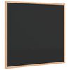 vidaXL Kreidetafel mit Rahmen aus massivem Kiefernholz Schwarz 60 x 55 cm