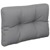 vidaXL Palettenkissen Grau 60x40x12 cm Stoff