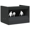 vidaXL Kugelfangbox Schwarz 29 x 22 x 20 cm Stahl
