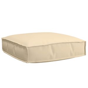 vidaXL Kissen Oxford-Stoff Beige 60 x 60 x 12 cm