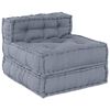 vidaXL Modulares Sofa 4 pcs Grau Stoff