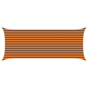 vidaXL Sonnensegel Orange und Braun 5 x 2 m 100 % Polyester Oxford