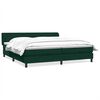 vidaXL Boxspringbett mit Matratzen Dunkelgr&uuml;n 180x220 cm Samt