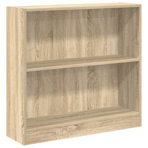 vidaXL B&uuml;cherregal Sonoma-Eiche 80x24x75 cm Holzwerkstoff