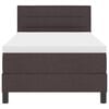 vidaXL Boxspringbett mit Matratze Dunkelbraun 90 x 190 cm Stoff
