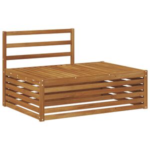 vidaXL Outdoor Endsofa Natur 115 x 83 x 73 cm Massivholz Akazie