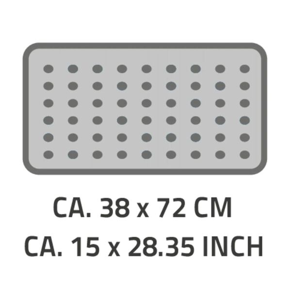 RIDDER Badewanneneinlage Helgoland 38x72 cm Wei&szlig; und Blau