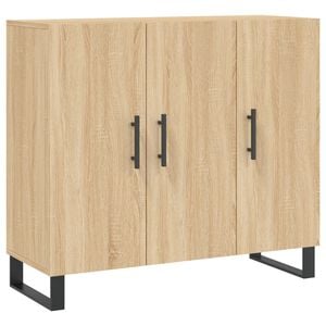 vidaXL Sideboard Sonoma-Eiche 90x34x80 cm Holzwerkstoff