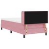 vidaXL Boxspringbett mit Matratze Rosa 200 x 80 cm Polyester