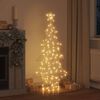 vidaXL Weihnachtsbaum mit 160 LEDs Warmwei&szlig; 151 cm PET