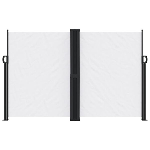 vidaXL Seitenmarkise Ausziehbar Wei&szlig; 160x1000 cm