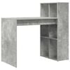 vidaXL Schreibtisch Beton Grau Holzwerkstoff 108 x 55 x 103.5 cm