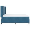 vidaXL Boxspringbett mit Kopfteil Blau 180 x 200 cm Samt