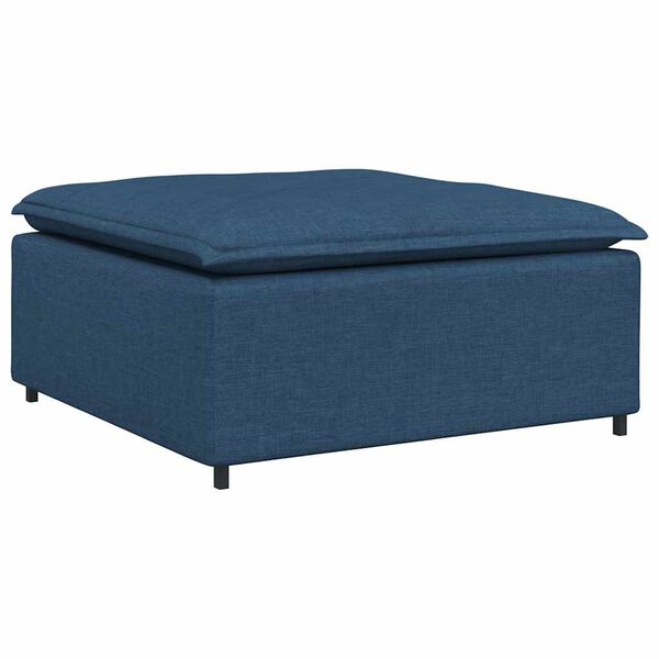 vidaXL Modulares Sofa-Fußhocker-Modul Blau 100 x 100 x 48 cm