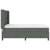 vidaXL Boxspringbett mit Matratze Dunkelgrau 160 x 200 cm Stoff