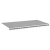 vidaXL Ersatzstoff f&uuml;r Markise Anthrazit und Wei&szlig; 600x300 cm Polyester
