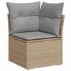 vidaXL Garten-Sofa-Set 8 pcs Beige 55 x 62 x 69 cm Poly Rattan