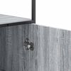 vidaXL Highboard Grau Sonoma 35,5x35x139 cm Holzwerkstoff und Metall