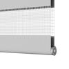 vidaXL Doppelrollo Hellgrau 140x230 cm Stoffbreite 135,9 cm Polyester