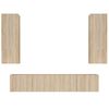 vidaXL 4-tlg. TV-Schrank-Set Sonoma-Eiche Holzwerkstoff