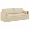vidaXL Sofa 2 pcs Creme