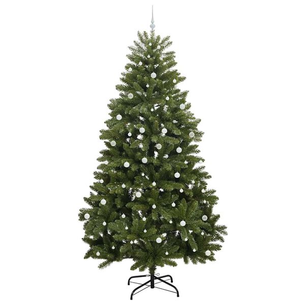 vidaXL K&uuml;nstlicher Weihnachtsbaum Gr&uuml;n 300 cm PVC und Metall
