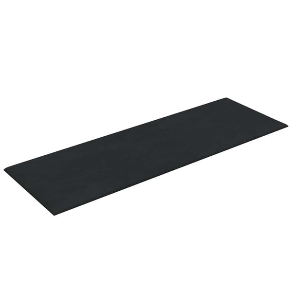 vidaXL Wandkopfteilen 12 pcs Schwarz 90 x 30 cm Samt
